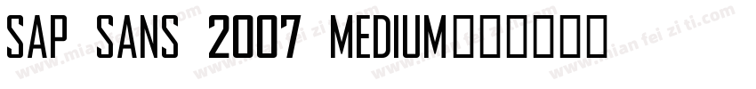 SAP Sans 2007 Medium字体转换